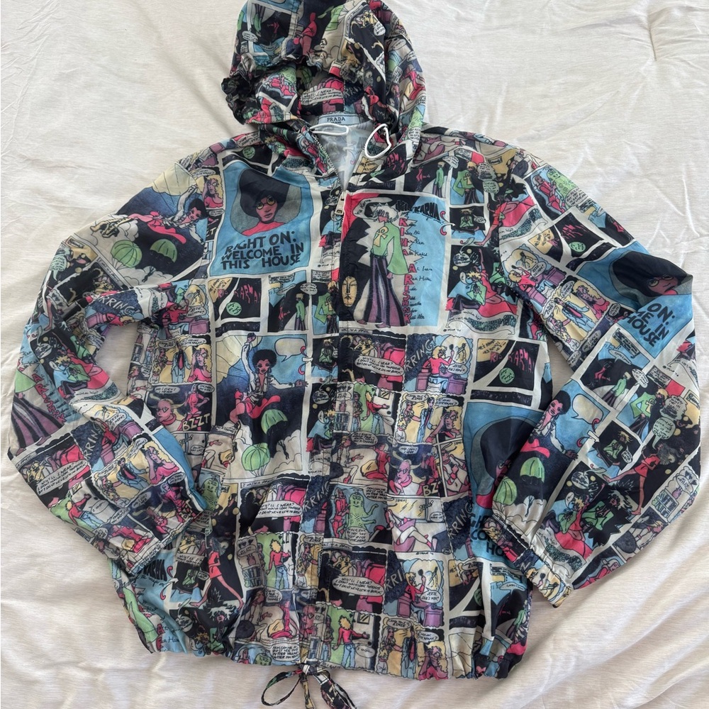 Prada Multicolor Comic Print Jacket